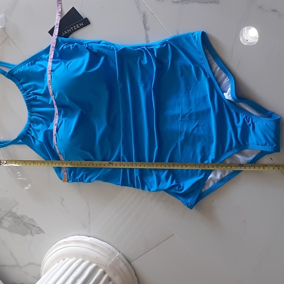 🆕️ Jantzen NWT Turquoise One Piece Swimsuit Size 10 - Picture 11 of 16